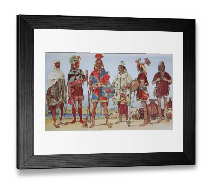 Framed Print : Clothing, fashion in South America Framed Print : Clothing, fashion in South America