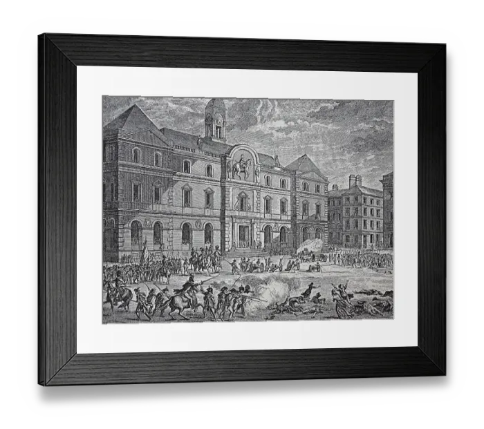 Framed Print : French Revolution, Fusillade of Lyon Framed Print : French Revolution, Fusillade of Lyon