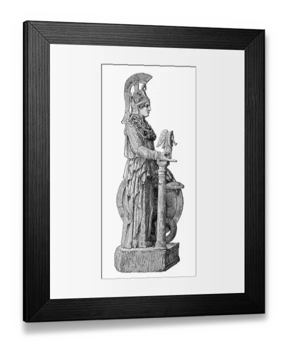 Framed Print : The statue of Penthelic marble by Athena Parthenos Framed Print : The statue of Penthelic marble by Athena Parthenos