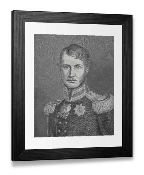 Framed Print : Portrait of Frederick William III