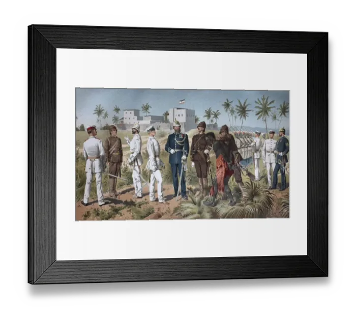 Framed Print : A variety of uniforms of the protection force