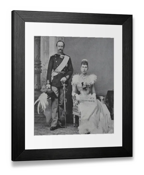 Framed Print : Frederick VIII, 1843-1912, was King of Denmark from 1906 to 1912 and Louise of Sweden Framed Print : Frederick VIII, 1843-1912, was King of Denmark from 1906 to 1912 and Louise of Sweden