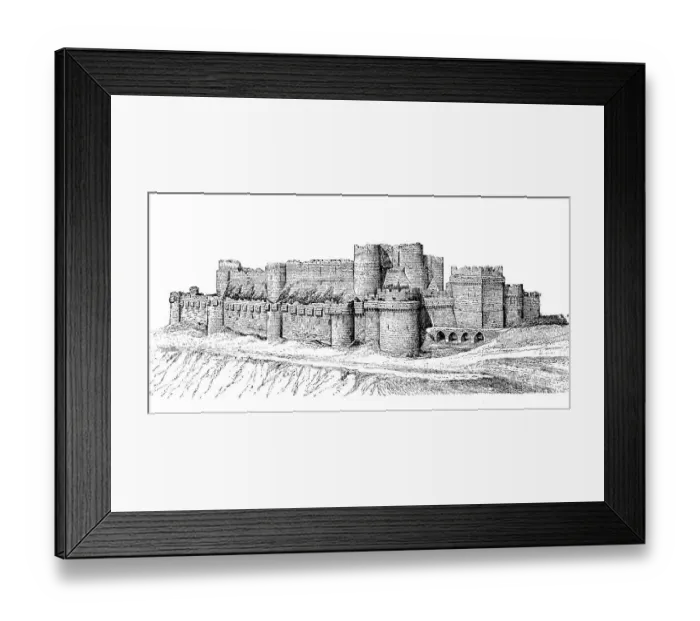 Framed Print : The ruins of the hospitalite castle Karak Framed Print : The ruins of the hospitalite castle Karak