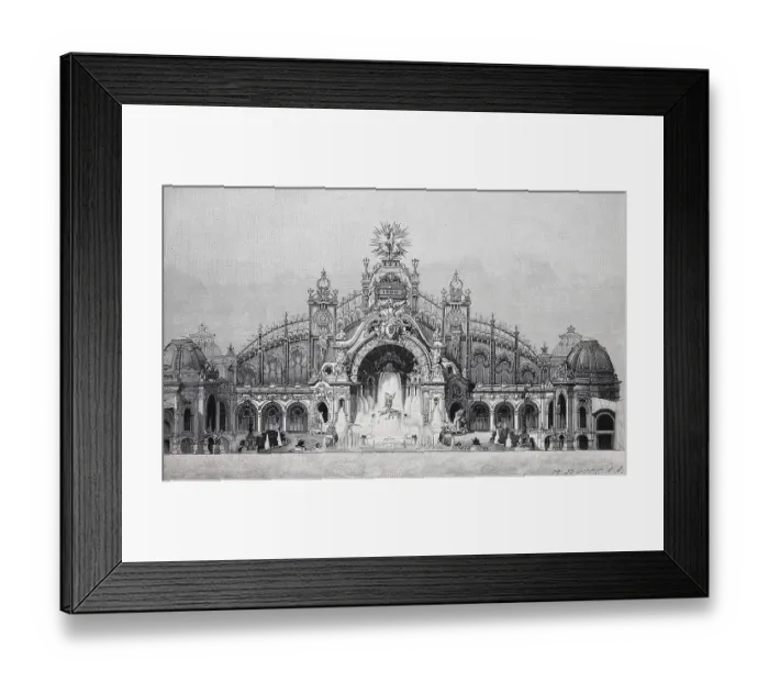 Framed Print : Electricity building at the Exposition Universelle of 1900 Framed Print : Electricity building at the Exposition Universelle of 1900