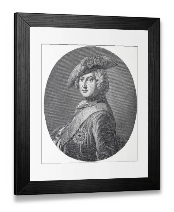 Framed Print : Frederick II. Friedrich der Grosse