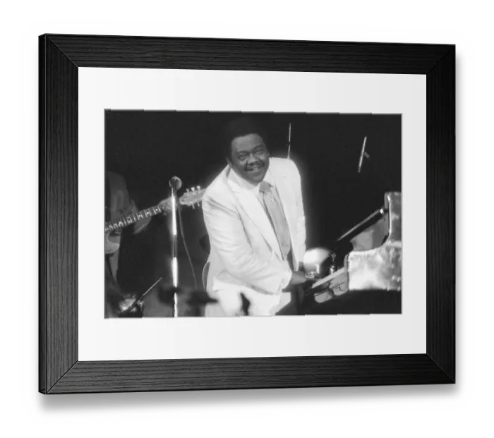 Framed Print : Fats Domino concert, Eutiner Jazz Days Framed Print : Fats Domino concert, Eutiner Jazz Days