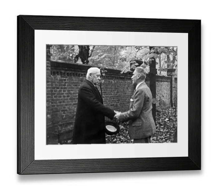 Framed Print : Paul von Hindenburg with Franz von Papen