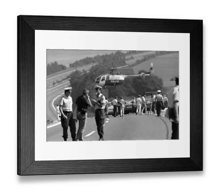 Framed Print : After a hostage taking in Gladbeck