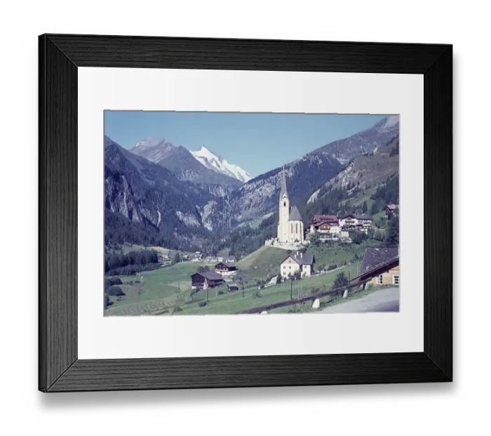 Framed Print : Heiligenblut with Grossglockner