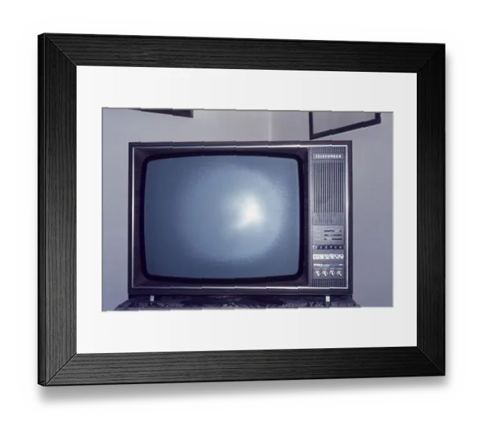 Framed Print : The new colour television, Federal Republic Framed Print : The new colour television, Federal Republic