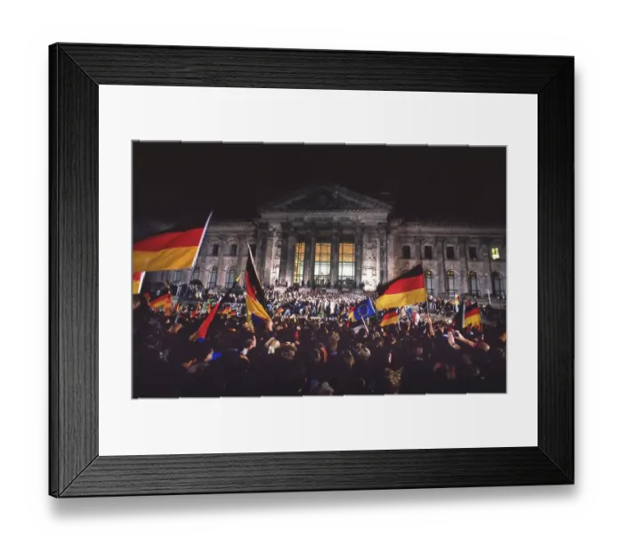 Framed Print : Festival of Unity on 2 / 3 October 1990
