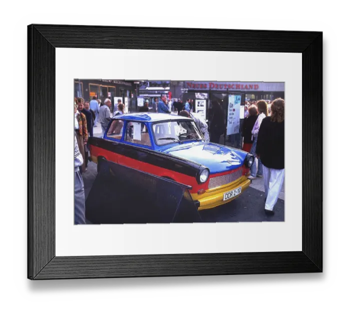 Framed Print : The last Trabbi during the Festival of Unity