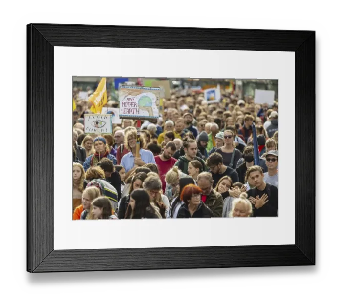 Framed Print : Fridays for Future demonstration on 25 September 2022 in Cologne Framed Print : Fridays for Future demonstration on 25 September 2022 in Cologne