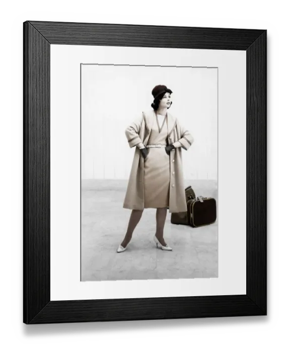 Framed Print : Fashion of the fifties, historical photo