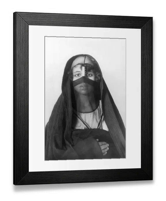 Framed Print : African woman wearing traditional clothing
