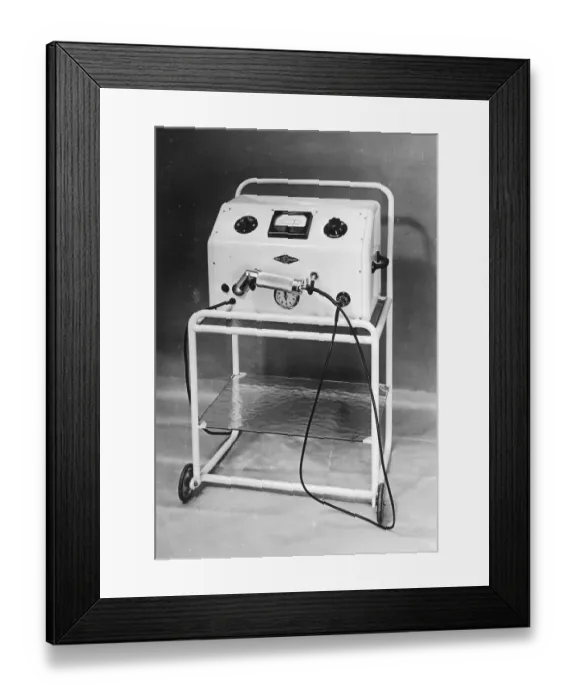 Framed Print : Historic photograph, ultrasonic device