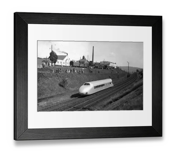 Framed Print : Historic photograph, express train from the thirties