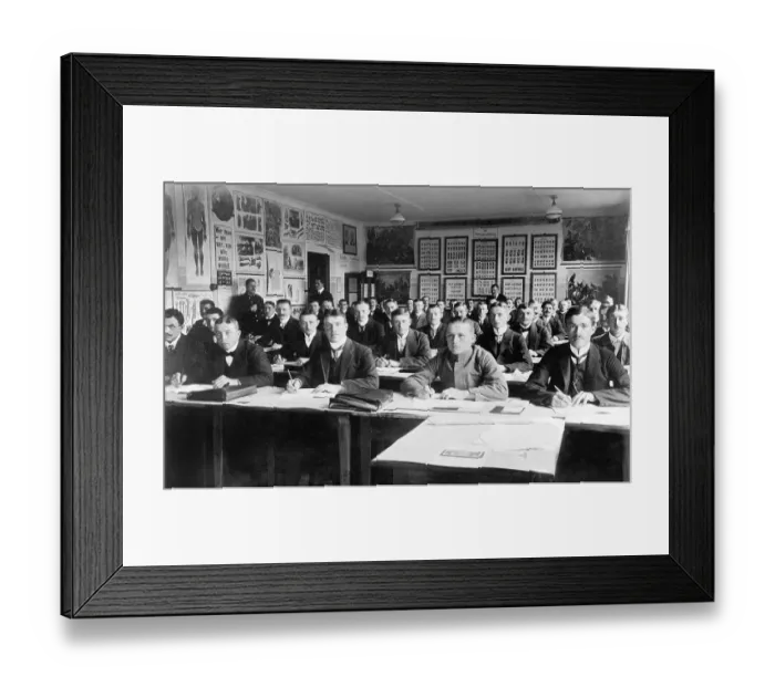 Framed Print : Historic photo, police students, ca. 1920