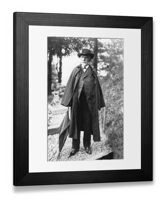 Framed Print : Historic photo, August Bebel, co-founder of the German social democratic party
