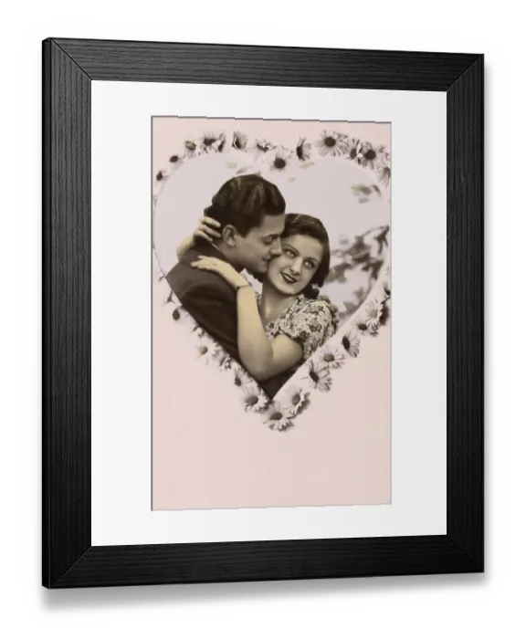 Framed Print : Historic photo, loving couple, ca. 1920 Framed Print : Historic photo, loving couple, ca. 1920