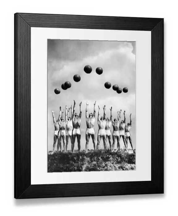 Framed Print : Historic photo, ball gymnastics, ca. 1940