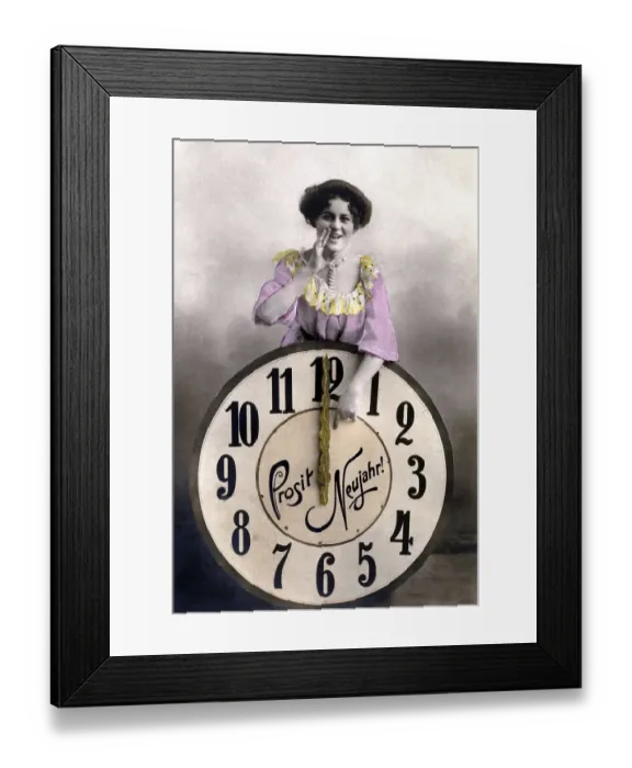 Framed Print : Historic photograph, New Year's Eve