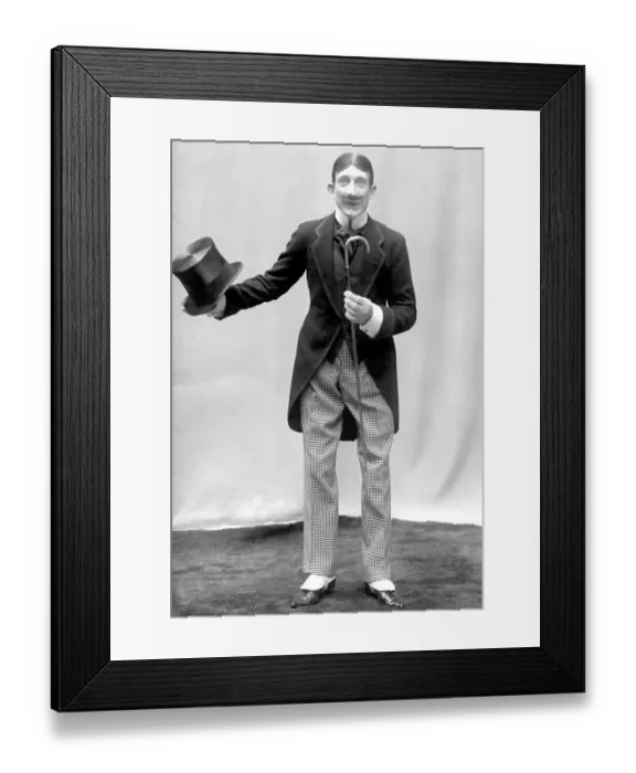 Framed Print : Historic photograph, cabaret, cavalier