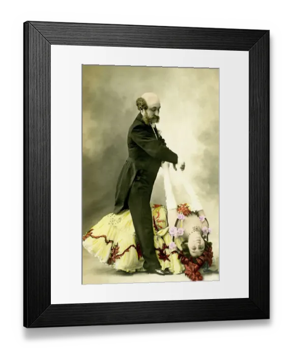 Framed Print : Historic photograph, couple dancing, around 1915 Framed Print : Historic photograph, couple dancing, around 1915