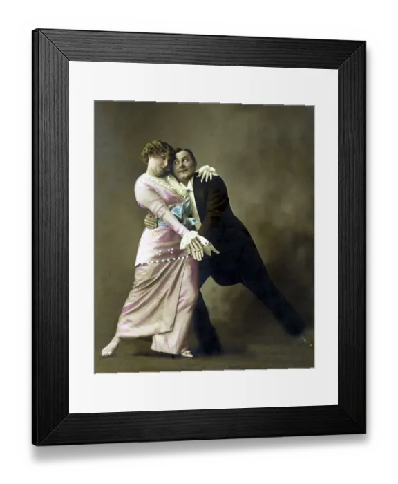 Framed Print : Historic photograph, couple dancing, around 1915 Framed Print : Historic photograph, couple dancing, around 1915