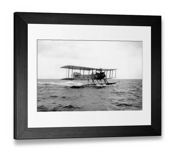 Framed Print : Historic photograph, early sea plane, around 1935 Framed Print : Historic photograph, early sea plane, around 1935