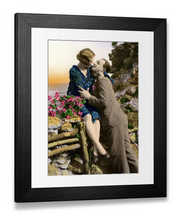 Framed Print : Historic photograph, flirt, around 1925 Framed Print : Historic photograph, flirt, around 1925