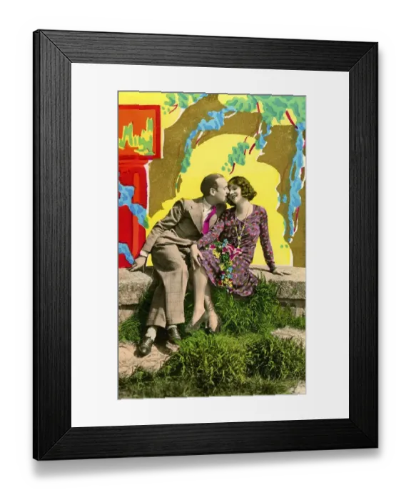 Framed Print : Historic photograph, flirt, around 1925 Framed Print : Historic photograph, flirt, around 1925