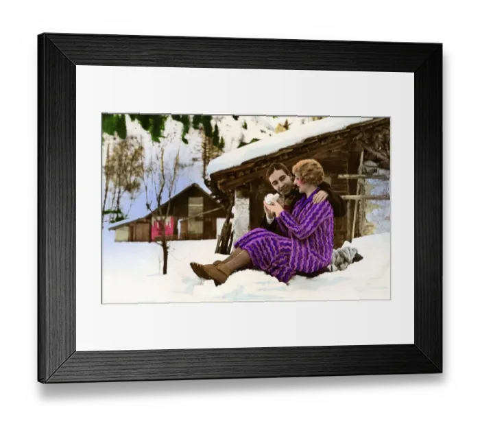 Framed Print : Historic photograph, flirt, around 1925 Framed Print : Historic photograph, flirt, around 1925