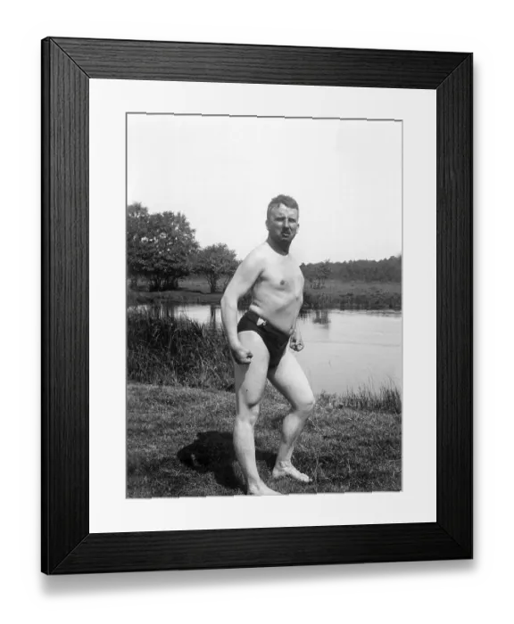 Framed Print : Historical image, strong man, ca. 1922 Framed Print : Historical image, strong man, ca. 1922