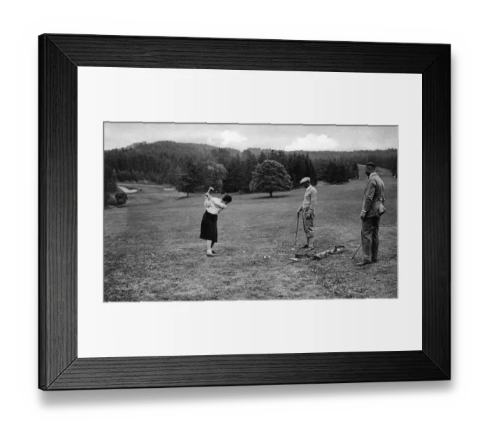 Framed Print : Historical image, playing golf, ca. 1926 Framed Print : Historical image, playing golf, ca. 1926