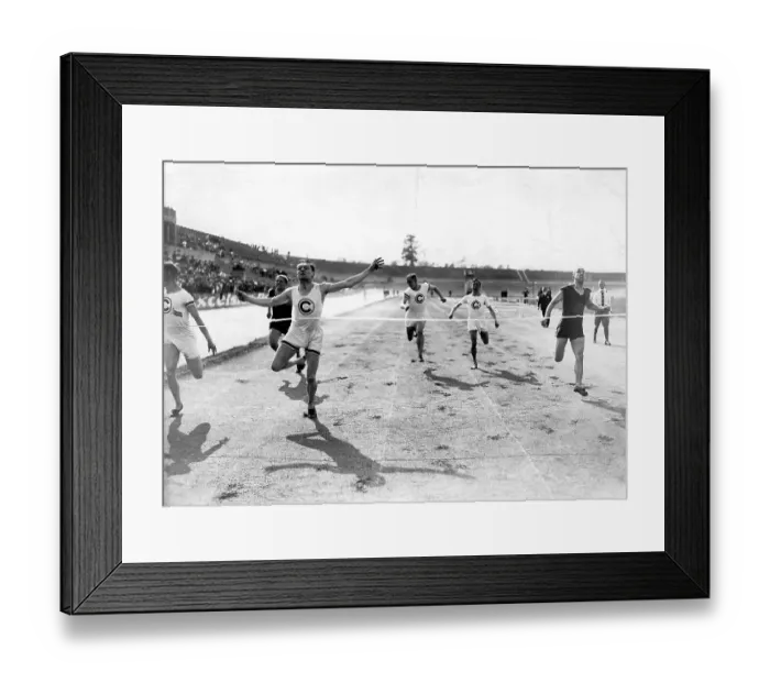 Framed Print : Historic photograph, winner of a race, around 1930 Framed Print : Historic photograph, winner of a race, around 1930