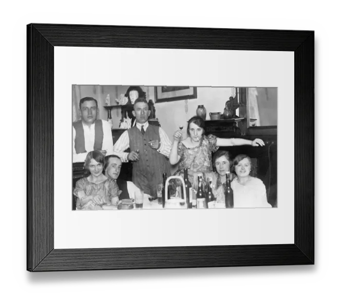 Framed Print : Historic photograph, cool family, around 1923 Framed Print : Historic photograph, cool family, around 1923