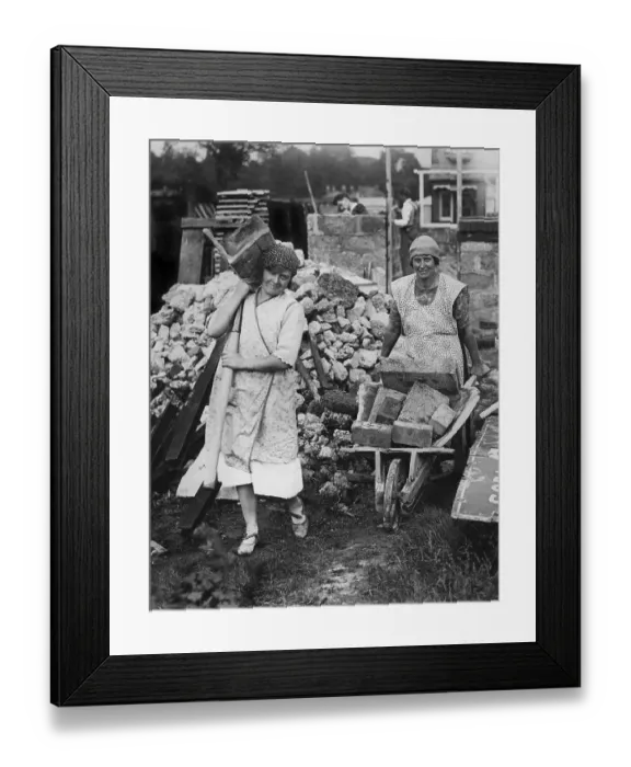 Framed Print : Truemmerfrauen, literally wreckage women