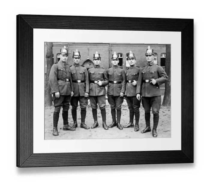Framed Print : Policemen, historical image, ca. 1930 Framed Print : Policemen, historical image, ca. 1930