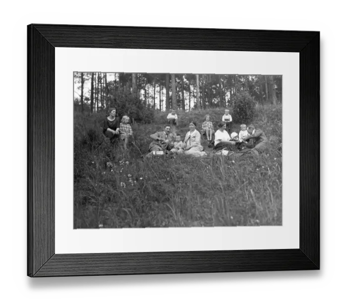 Framed Print : Picnic with the extended family Framed Print : Picnic with the extended family
