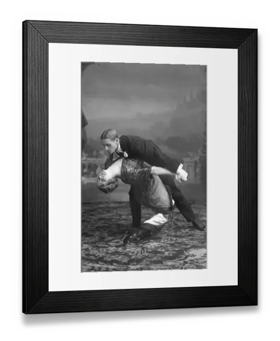 Framed Print : Dancers, historical image, ca. 1920 Framed Print : Dancers, historical image, ca. 1920