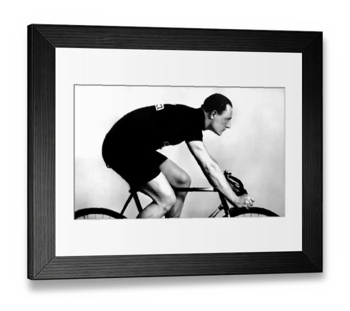 Framed Print : Bicycle racer, historic photograph, around 1926 Framed Print : Bicycle racer, historic photograph, around 1926