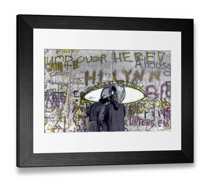 Framed Print : Fall of the Berlin Wall, Sunday, 12. November 1989