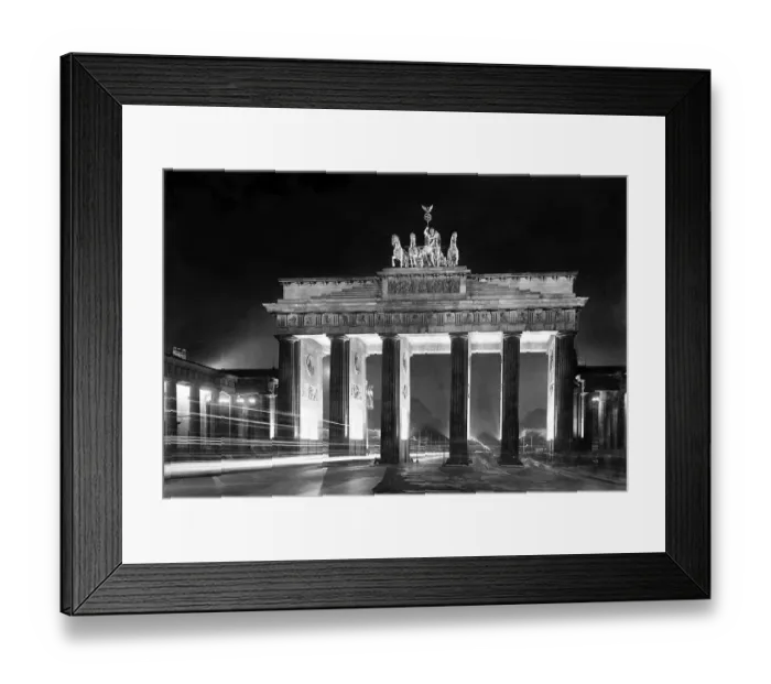 Framed Print : Brandenburg Gate, historical image, ca Framed Print : Brandenburg Gate, historical image, ca