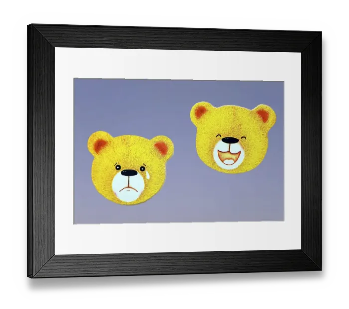 Framed Print : Symbolic picture - sadness and fun Framed Print : Symbolic picture - sadness and fun