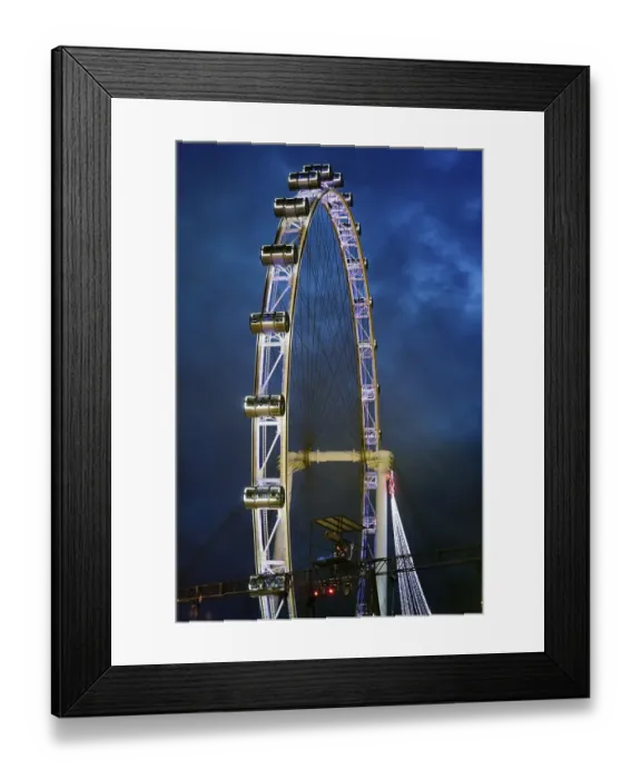Framed Print : Singapore Flyer Ferris Wheel in Singapore Framed Print : Singapore Flyer Ferris Wheel in Singapore