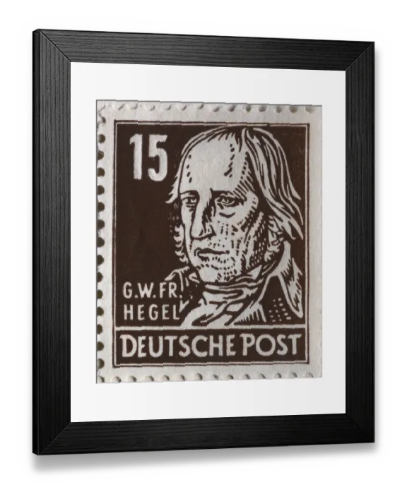 Framed Print : Georg Wilhelm Friedrich Hegel, a German philosopher