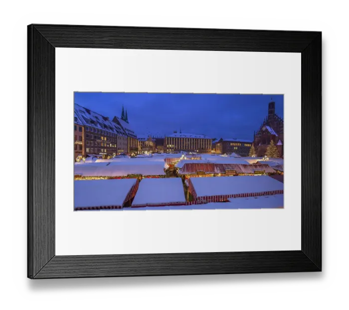 Framed Print : Winter Christkindlesmarkt with the Church of Our Lady on the right Framed Print : Winter Christkindlesmarkt with the Church of Our Lady on the right