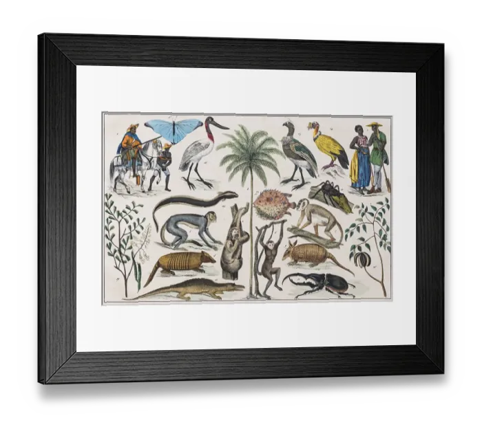 Framed Print : Zone painting, Central America