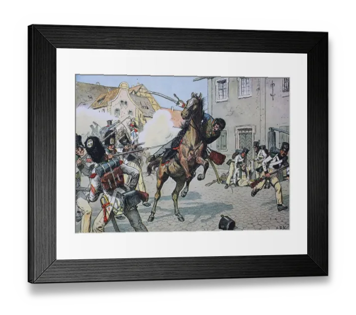 Framed Print : Battle of Stralsund on 31 May 1809 Framed Print : Battle of Stralsund on 31 May 1809